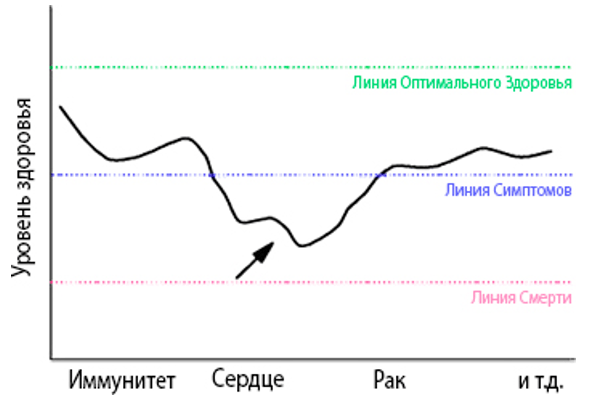 Основы здоровья 27 Рисунок 6. Линия здоровья Алсу